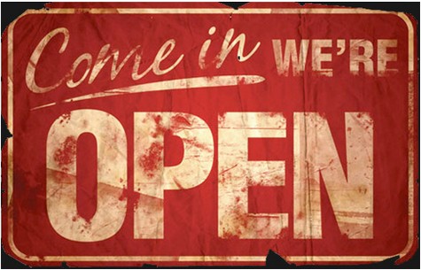 Come in!! We are open!!